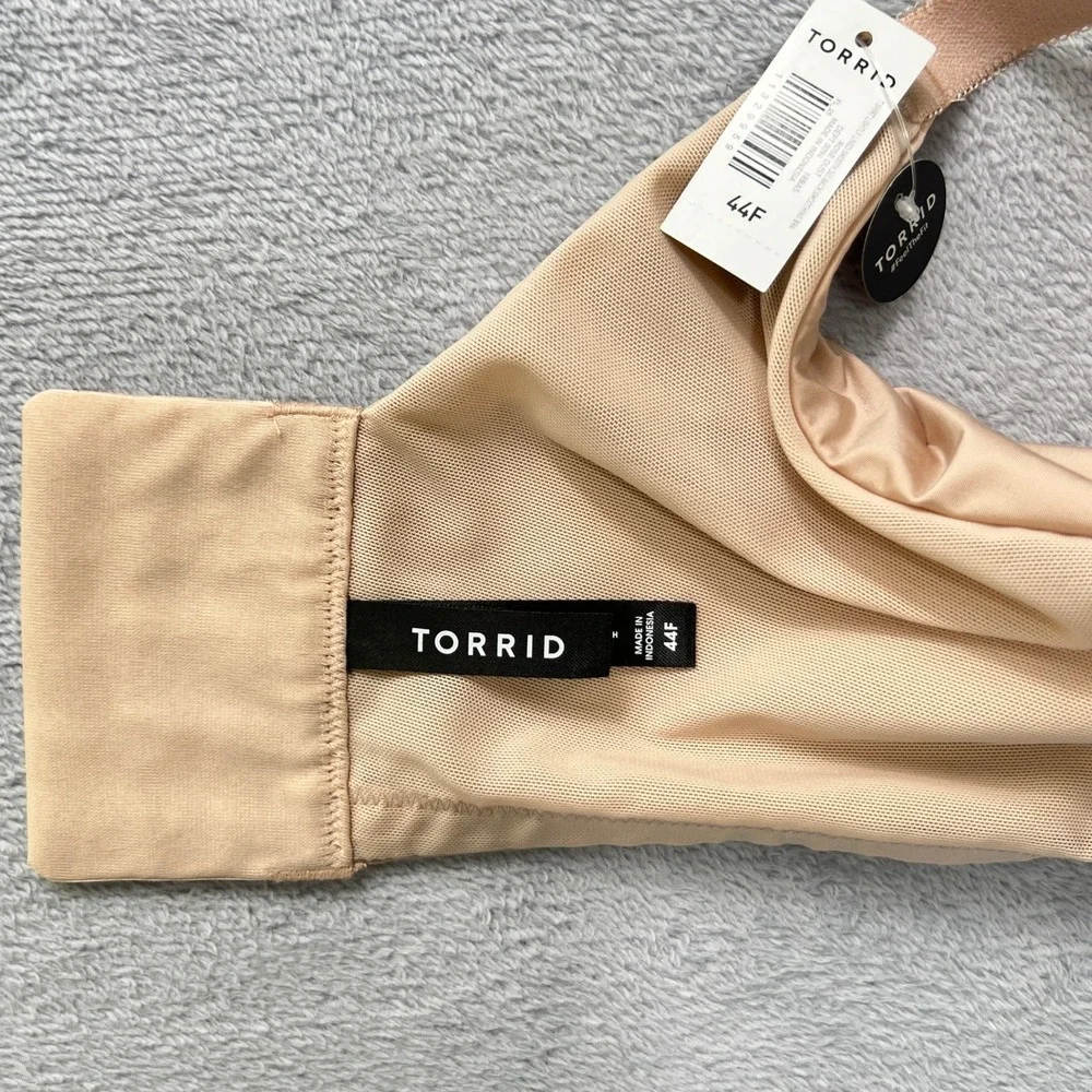 Torrid 44F Perfect T-Shirt Bra‎ Lightly Lined Underwire Nude NWT Full Coverage - Picture 6 of 10